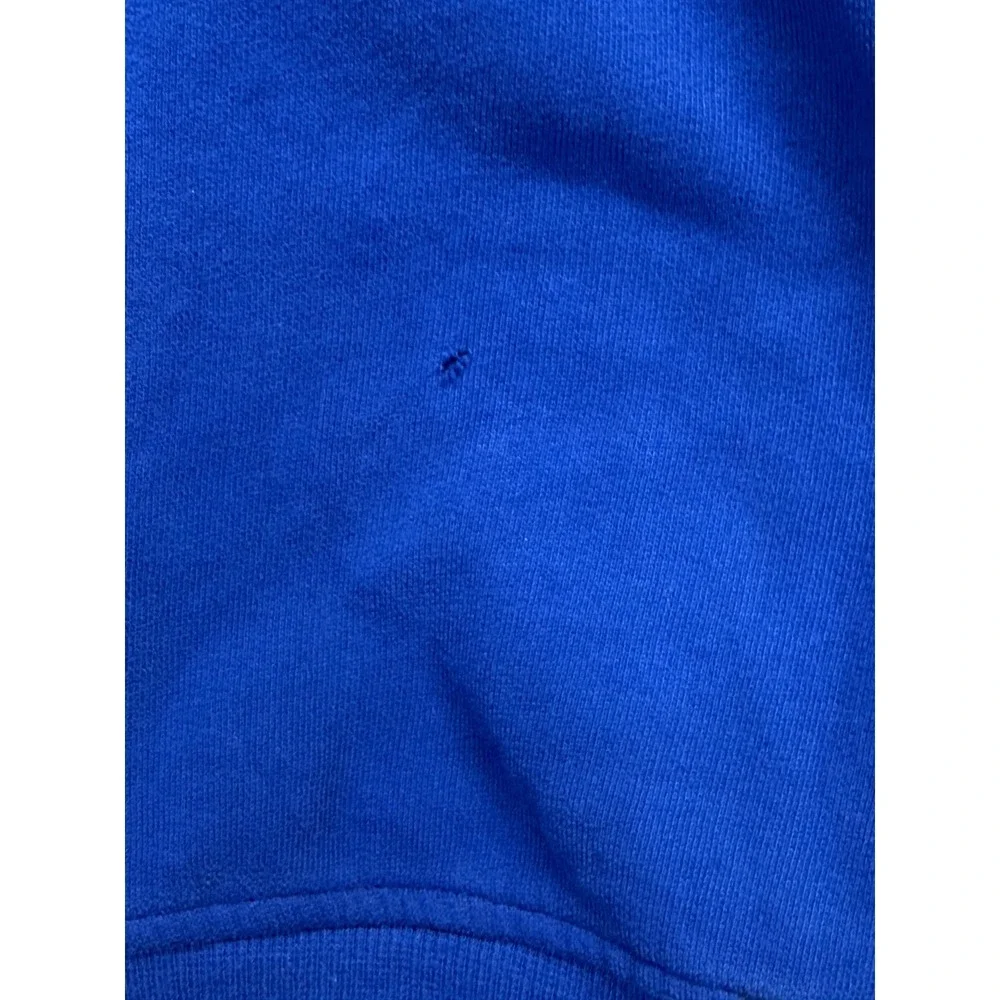 Adidas Essentials‎ Hoodie Mens XL Blue Gray 3 Stripes Logo Fleece Lined Full Zip